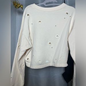 Alo , off white sweatshirt